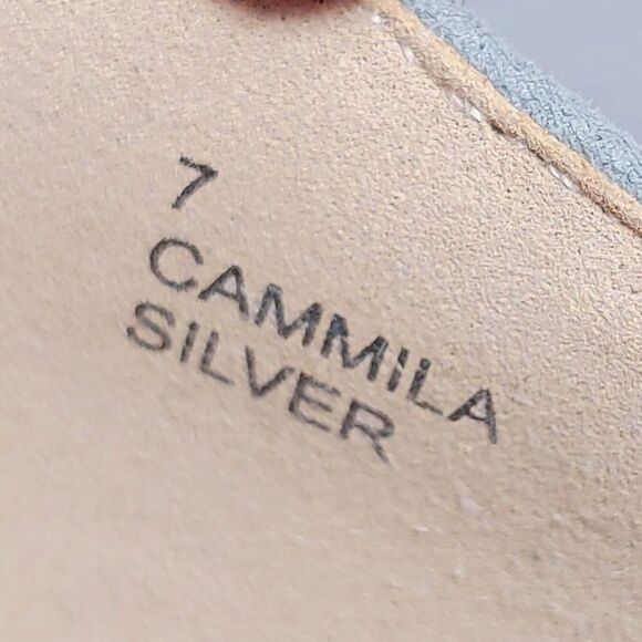 Sole Society Cammila Silver Glitter Flats Size 7 - Picture 10 of 12